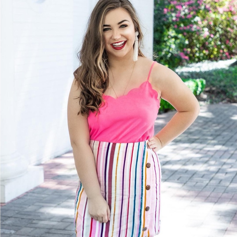Francesca’s scalloped cami top